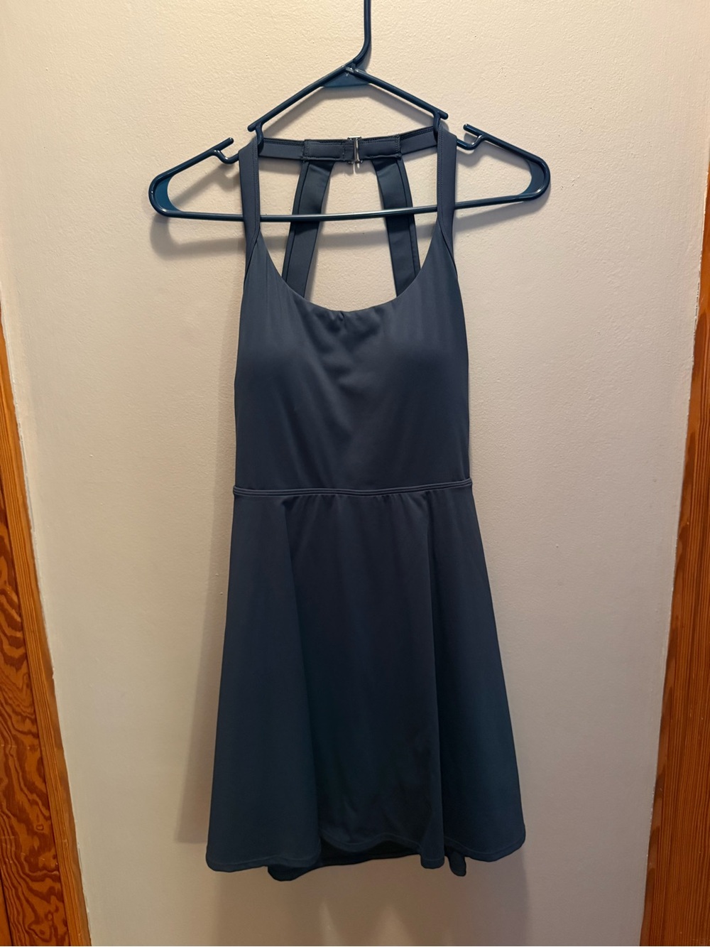 Navy Blue Sleeveless Skater Dress